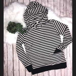 J. Crew navy striped hoodie
